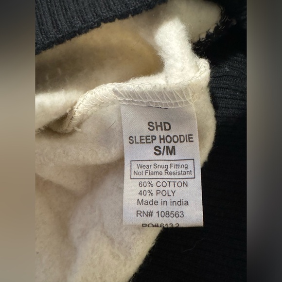 Lazy One Long Sleeve ~ Pullover Sleep Hoodie size S/M - Picture 9 of 11